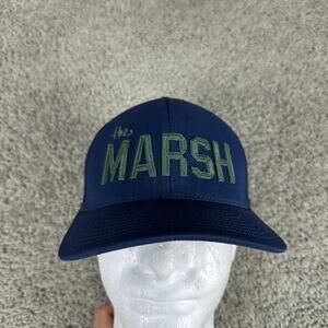 G/FORE The Marsh Golf Hat Navy Blue Snapback Cap 1987 Embroidery Mens Adjustable